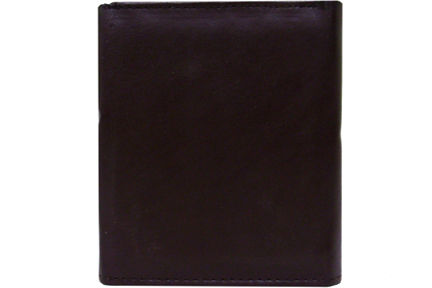 0176BR - HG Wallet - Soft Cowhide Tri-fold, RFID blocking, full length pocket w/divider, 9 cc slots