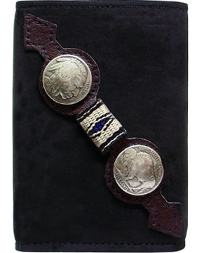 0221106B - Wallet - Tri-fold, Indian head and buffalo conchos