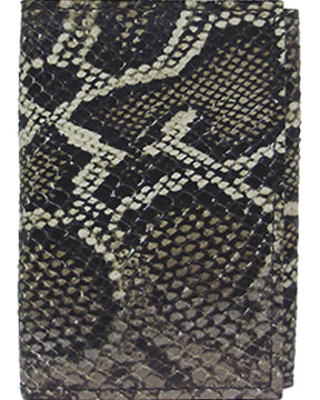 0214BR - Wallet - Tri-fold, snake skin