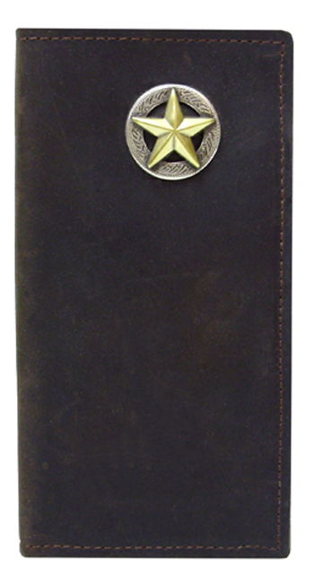 E0302055S - Wallet - Gold star on engraved silver circle