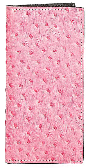 P0304000PP - WALLET - OSTRICH W/O CONCHO - PINK