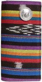 0315071 - Wallet - Blanket w/ Round silver rope edge concho - Assorted Colors