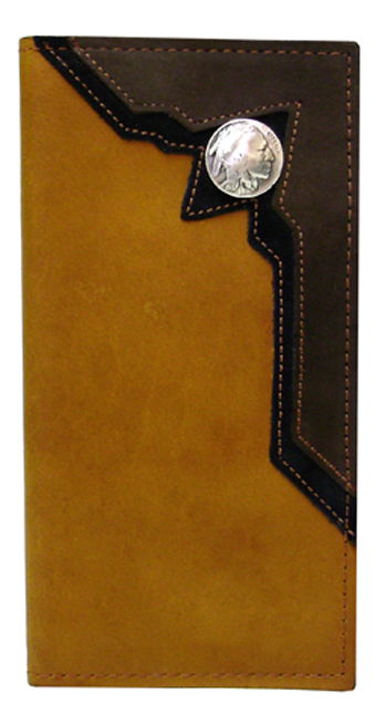 E0340107T - Wallet - 2 overlays with Indian head concho