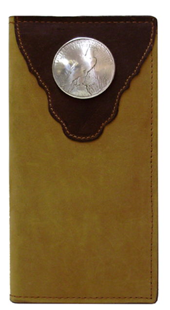 P0394100T - Wallet - Peace Eagle Silver Dollar Concho