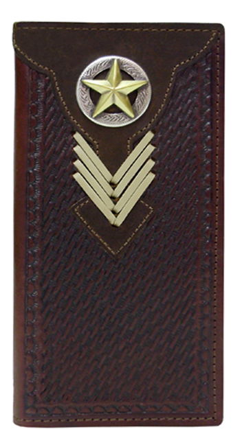 E0430055C - Wallet - Gold star on engraved circle