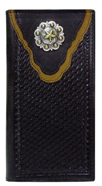 P0432010B - Wallet - Gold star on a 2 tone berry