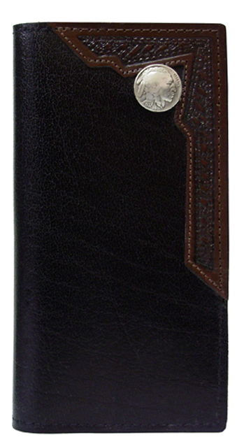 0462107B - Wallet - 1 embossed overlay with a Indian head concho