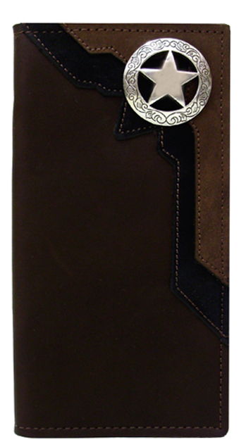 P0497050C - Wallet - 2 overlays with silver star concho