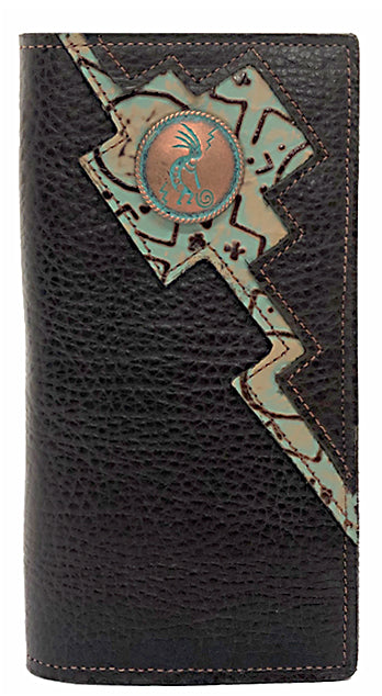 E0618420C - Custom Made in USA - Tall Leather Wallet