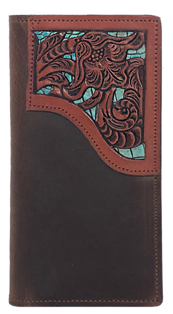 E0624000S - Custom Made in the USA - Tall Leather Wallet