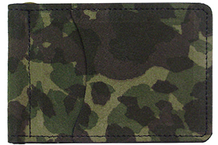 0869 - Money clip - Genuine Italian leather camo