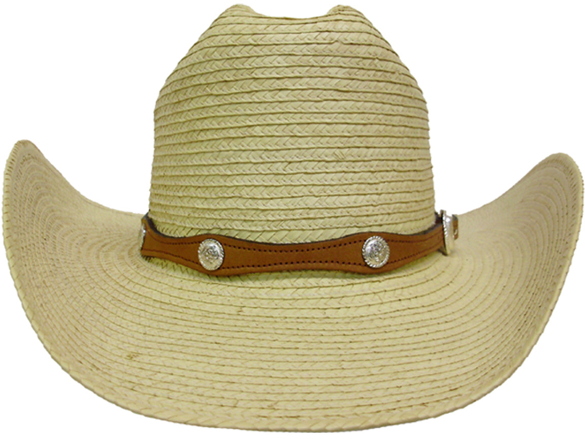 1037071T - Hat band - Scallop edge with round conchos