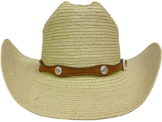 1037071T - Hat band - Scallop edge with round conchos