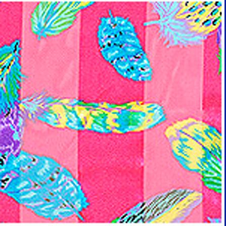 200029HP - 13 x 60<br />  Scarf - Feathers - Hot Pink  <br />Code A