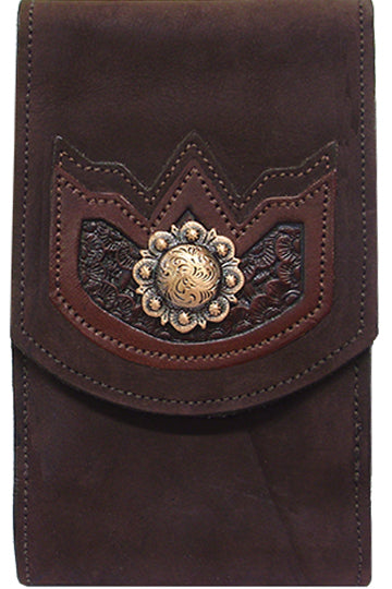 V2235249C - Smart phone case - 2 overlays with 1 embossed, bronze berry concho, clip on back