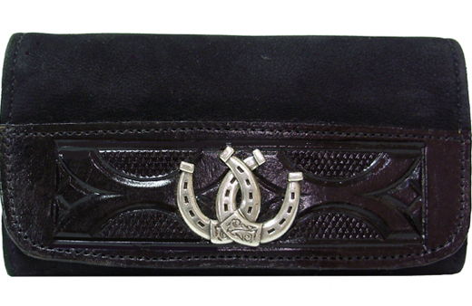 H2239143B - Smart phone Case - Horizontal, embossed design,  crossed horseshoes concho, clip on back