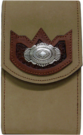 V2277259T - Smart phone case - Embossed overlay with a southwest concho, back clip