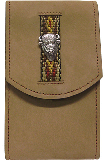 V2291266T - Smart phone case - Southwest ribbon, buffalo face concho, clip on back