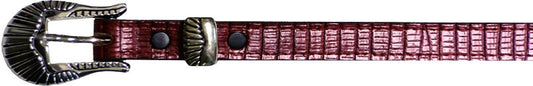 316R - Belt - .75 width- Lizard - Red