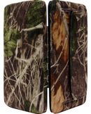 W500602CAM - 7.5 x 4.5 x .75<br />Camo print, cc slots, checkbook, back pocket - Camo (500324, 500386, 500301)