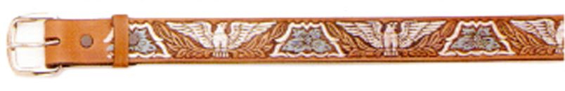 521248 - Belt - 1.25 width -Embossed Eagle