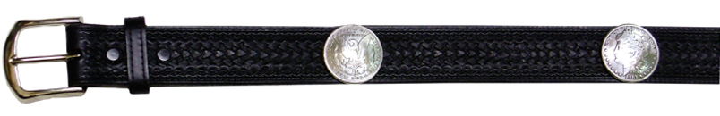 7020098B - Belt - 1.5 width, Arrow design, Eagle and lady Liberty dollars