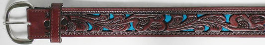 719089C - Belt - 1.50 width-EMB FILAGREE WITH TQ METALIC INLAY AVAILABLE SIZES 32-46