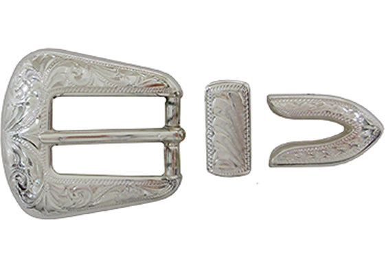 810-AJ - Buckle - 3 piece set with 3/4 inch bar - floral