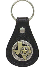 8103070B - Keychain - Raised star on the State of Texas