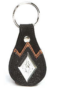 8115034B - KEYCHAIN - NB DBL OVERLAY - 1 EMBOSSED - BLACK