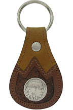 8120107T - Keychain - Embossed overlay, Indian head concho