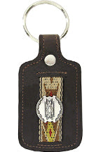 8170031S - Keychain - Ribbon with southwest concho