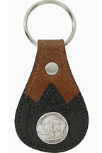 8204106T - Keychain - Embossed overlay, Buffalo nickel concho