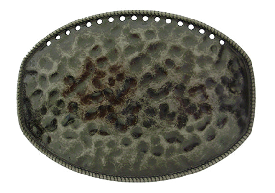 902-ET - Buckle - 1.5 inch bar, Oval with hammered finish