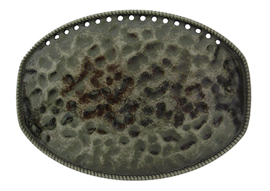 902-ET - Buckle - 1.5 inch bar, Oval with hammered finish