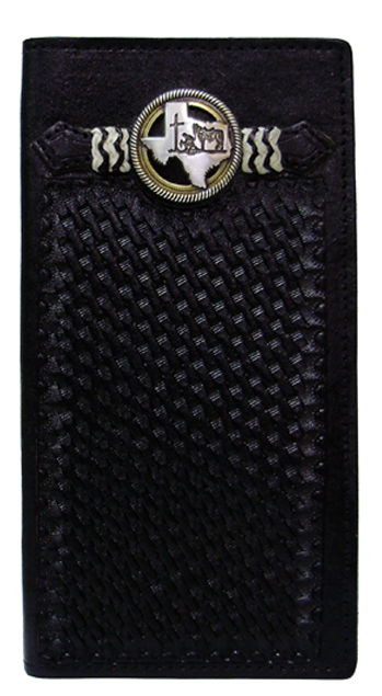 9100060B - Wallet - Embossed w/praying cowboy on the State of Texas & 2 ribbons