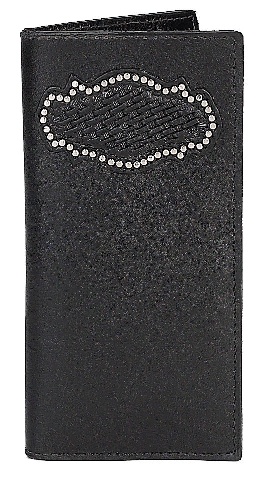 9101000B - Wallet - Overlay, nailheads w/o conho - Black