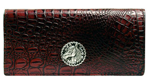 P0555218W - Wallet - Swarovski crystals, Genuine Italian leather