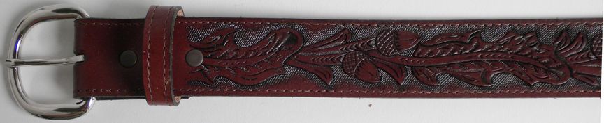 703015C - Belt - 1.50 width-Double Acorn Embossed, Hand Finished