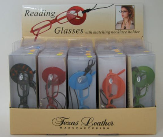 R500017 - READING GLASSES - 30 ASSORTED GLASSES W/NECKHOLDER AND DISPLAY