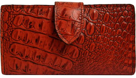 SFM0262R - Wallet - Genuine Italian leather, pockets and credit card slots - Red